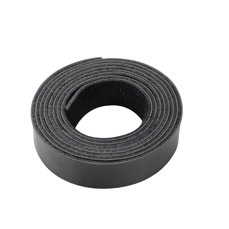 Picheng Black Leather Strap 1 Inch Wide 72 Inches Long, Leather Belt Strips Very Suitable for Pet Collars, Traction Ropes,Belts, Keychains, Leather Watch Straps DIY Craft Projects (Black) - NewNest Australia