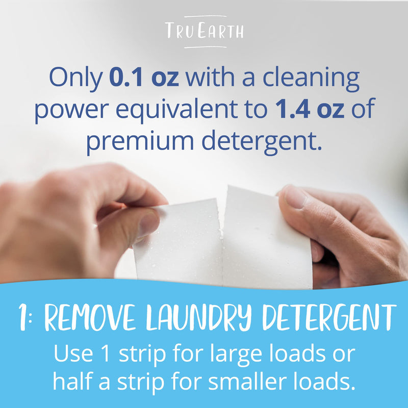Tru Earth Eco-friendly, Biodegradable, Zero Waste, Cruelty-Free Laundry Detergent Sheets/Eco-Strips for Sensitive Skin, 32 Count (Up to 64 Loads), Fresh Linen Scent 32 Count (Pack of 1) - NewNest Australia