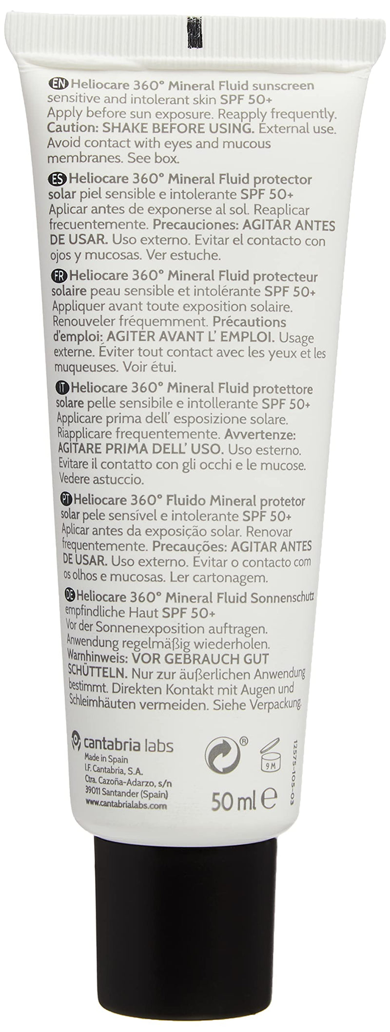 HELIOCARE 360° - Mineral Fluid SPF 50+, 50 ml - NewNest Australia