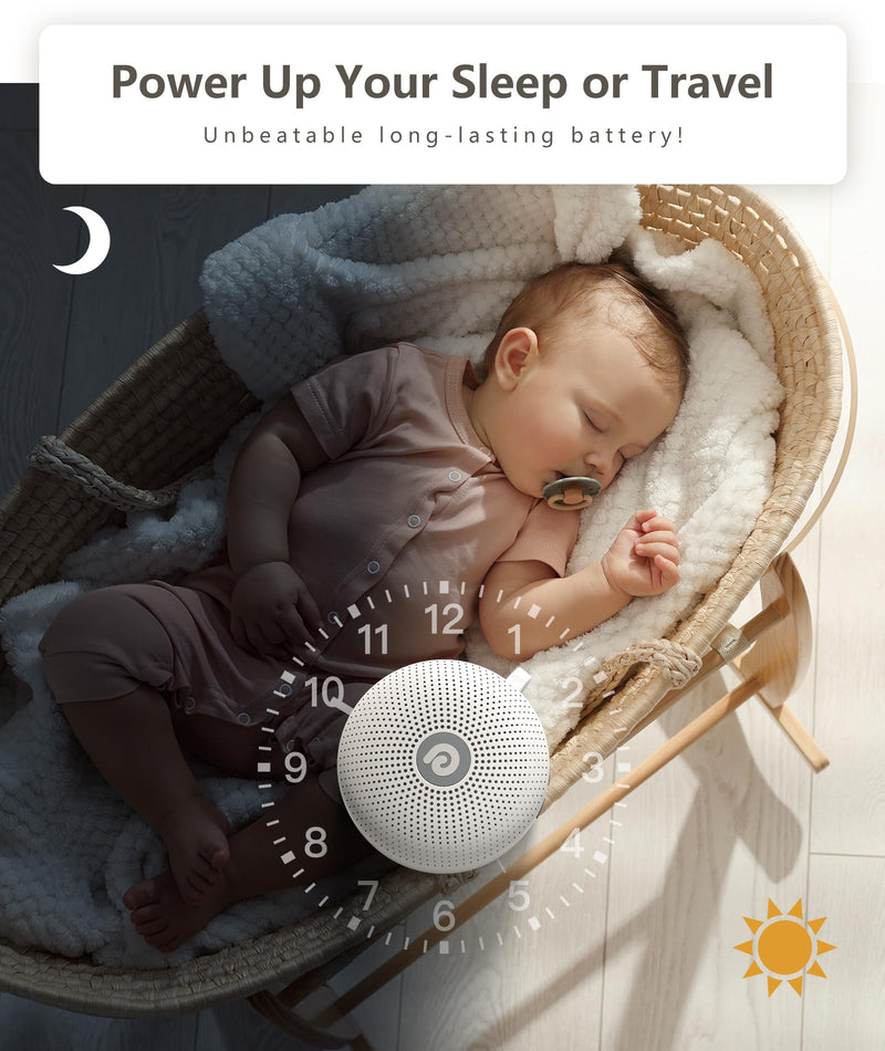 Dreamegg White Noise Machine - D11Max Sleep Aid Babies Adults, Portable White Noise Machine Baby Usb, White Noise Sound Machine With Super Battery, 21 Soothing Sounds, Sound Machine Adult - NewNest Australia