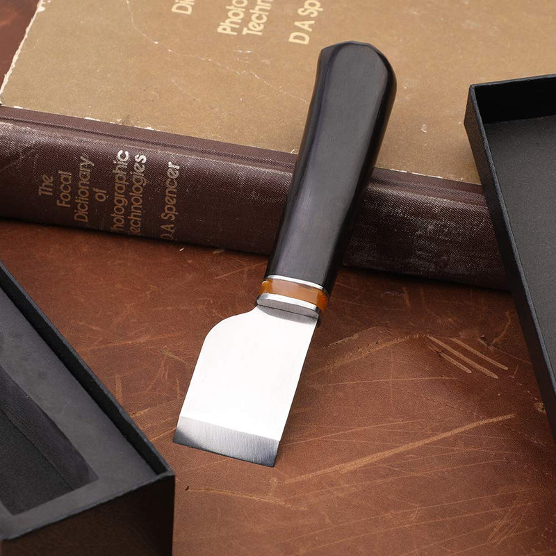 Leather Cutting Knife, Leather Skiving Knife with Wooden Handle Leather Craft Cutting Knife with Exquisite Package, Leather Craft Cutting Hand Tool - NewNest Australia