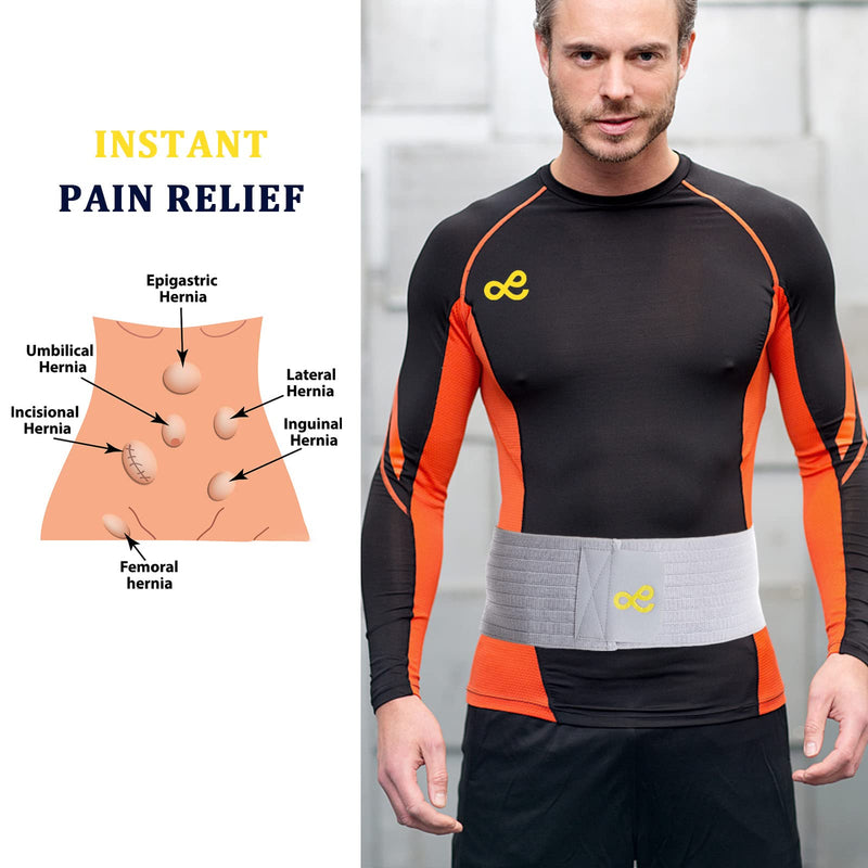 Umbilical Hernia Belt for Men and Women - Abdominal Support Binder with Compression Pad - Navel Ventral Epigastric Incisional and Belly Button Hernias Surgery Prevention Aid M - NewNest Australia