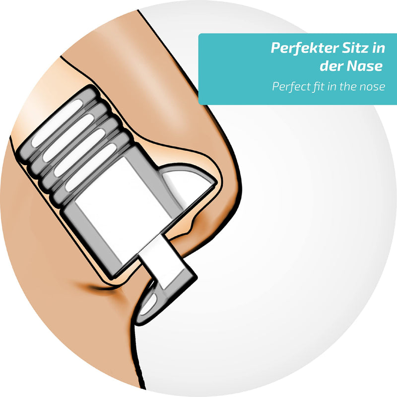 Nasivent Sport - Premium Nose Dilator - (Starter Set) Snow White - Improved Nose Breathing During Sports - Unique Thanks To Innovative Retaining Pins - Made Of High-Quality Silicone - NewNest Australia