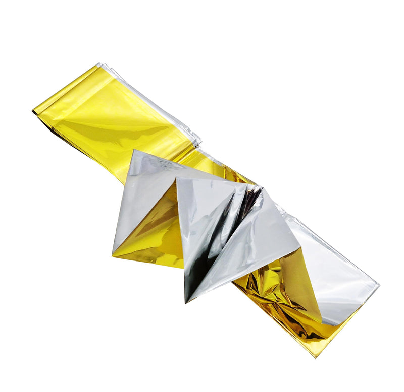 Tiga-Med rescue blanket rescue blankets set of 50 (= 50 pieces) gold/silver 210x160cm rescue foil for first aid emergency rescue services - NewNest Australia