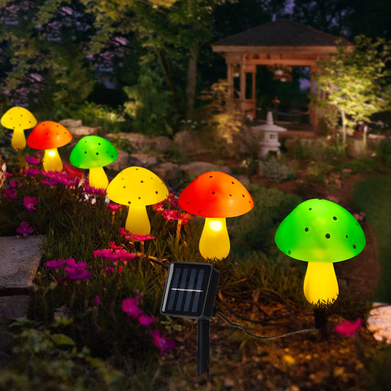 Solar Mushroom Lights Outdoor Waterproof, LED Landscape Lights Pathway Lights Solar Powered with 6 Cute Mushrooms for Garden, Yard, Path, Fence, Lawn, Christmas and Wedding Decoration - NewNest Australia