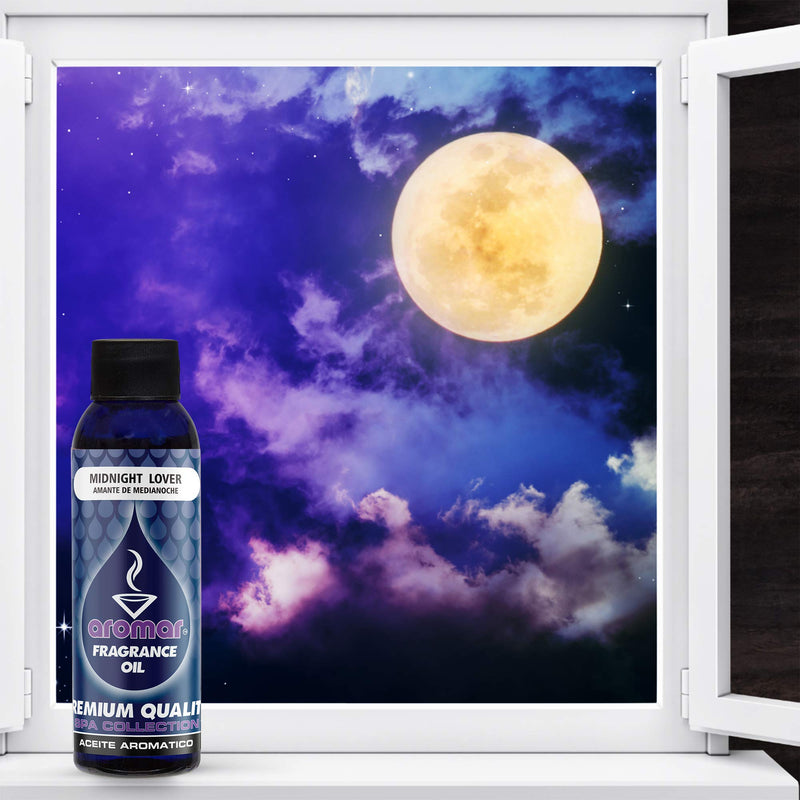 AROMAR Premium Fragrance Oil, Midnight Love 4oz. Bottles. Long Lasting Aromatic Scent, Fresh and Revitalizing Aromatherapy for Living Room, Bedroom, and Kitchen - NewNest Australia