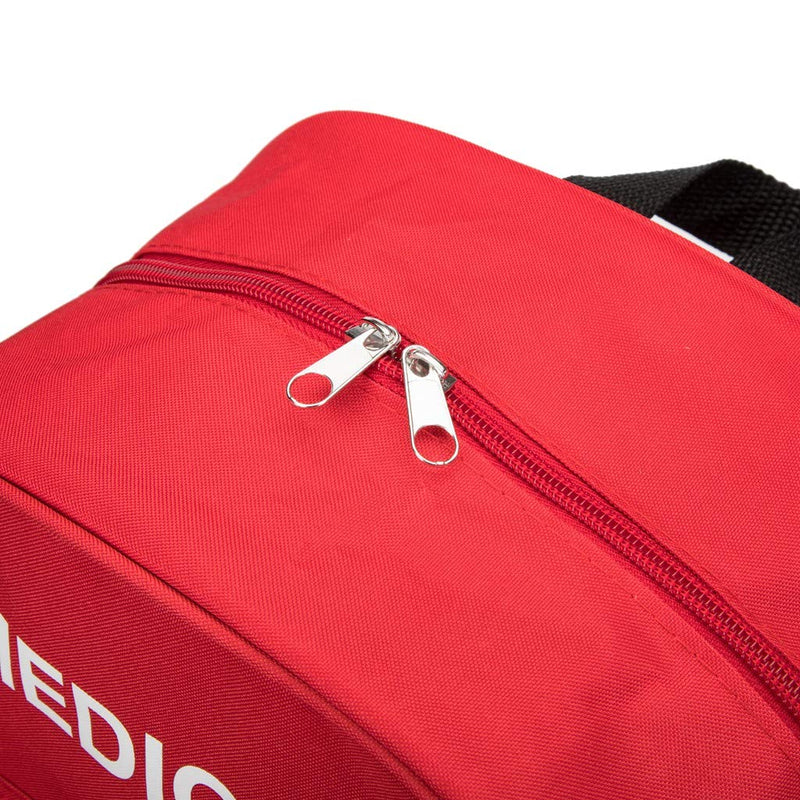 Jipemtra Red Emergency Bag First Aid Backpack Empty Medical First Aid Bag Treatment First Responder Trauma Bags for Preschool Child Care Center Field Trips Camping Daycare (Red) - NewNest Australia