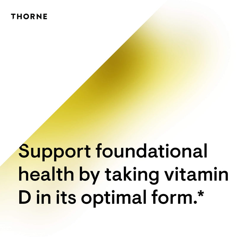 Thorne Research - Vitamin D-10,000 - Vitamin D3 Supplement (10,000 IU) for Healthy Bones and Muscles - 60 Capsules - NewNest Australia