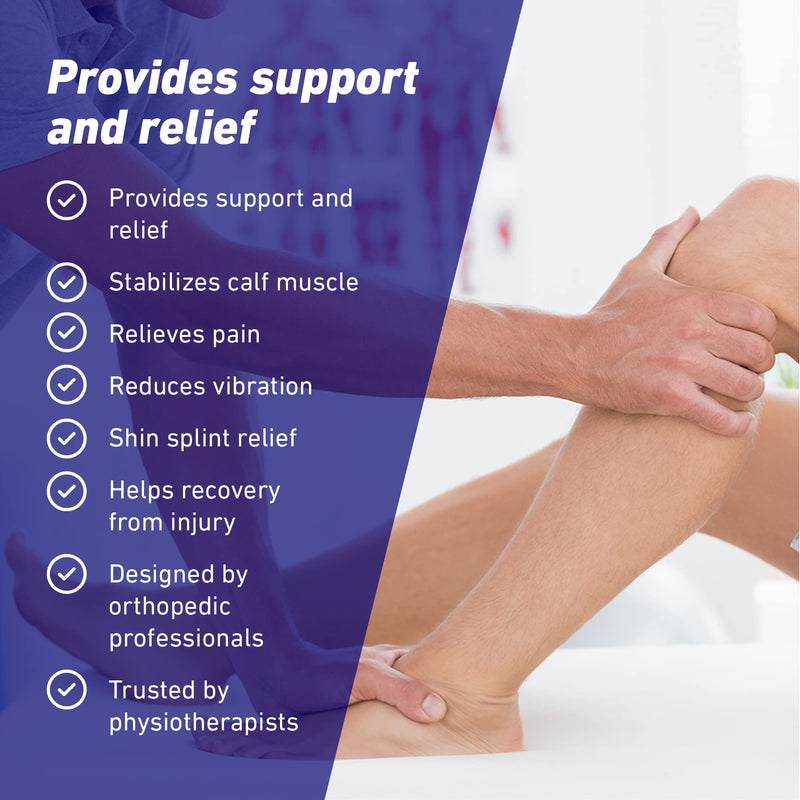 Neo G Calf Support for Running, Sports, Daily Wear– Shin Support for Pain Relief from Calf Injury, Strains, Sprains, Weak Calves – Shin Splints Support - Calf Compression Sleeve Men Women - M MEDIUM: 36 - 40 CM - NewNest Australia