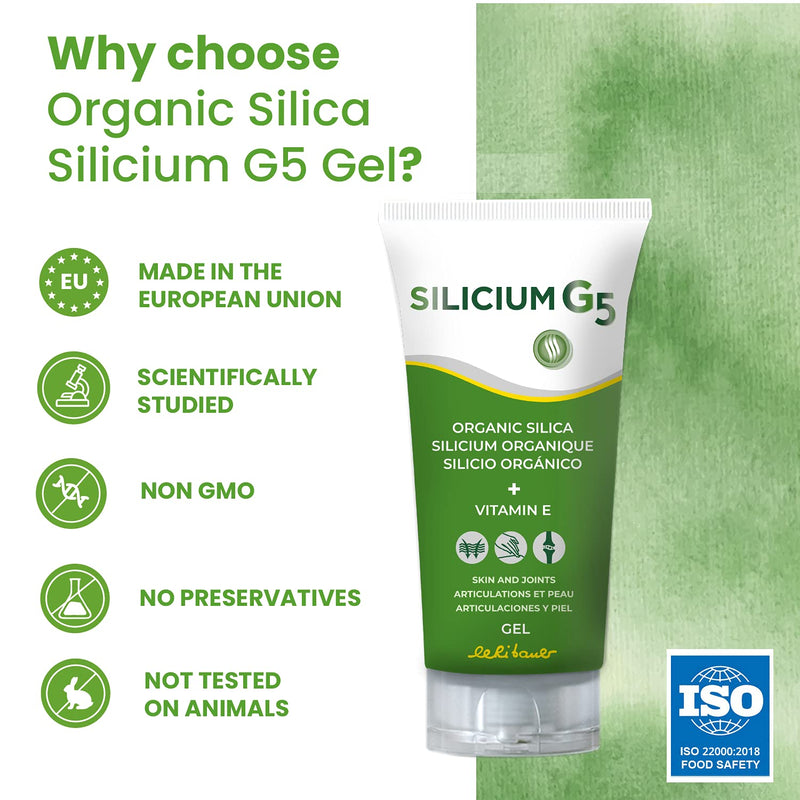 Silicon G5 Gel. Silicon Gel With Vitamin E Stimulates Cells To Produce Collagen. Body Gel For Pain In Joints, Muscles And Bones, Regenerates And Tightens The Skin. 150Ml. - NewNest Australia