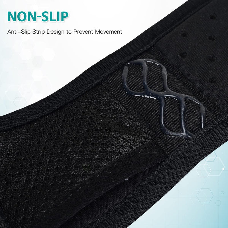 Tenbon Hernia Belt for Men and Women Flexible Adjustable Hernia Belt Hernia Support Pain Relief With Removable Compression Pads Hernia Left And Right Wearable, Black, L - NewNest Australia