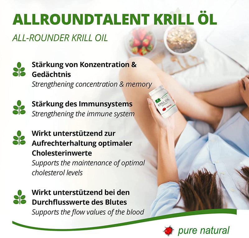 Krill Oil Capsules - 1000mg Neptune Krill Oil in a 135 Day Supply - Omega 3-6-9 EPA DHA Antioxidants Vitamin E Choline Phospholipids - 3x 90 Softgels 270 Pieces (3 Pack) - NewNest Australia