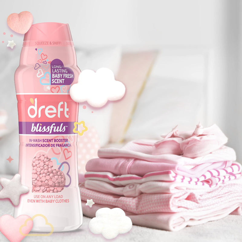 Dreft Blissfuls in-Wash Scent Booster Beads, Baby Fresh Scent, 20.1 oz Baby Fresh Scent 20.1 oz - NewNest Australia