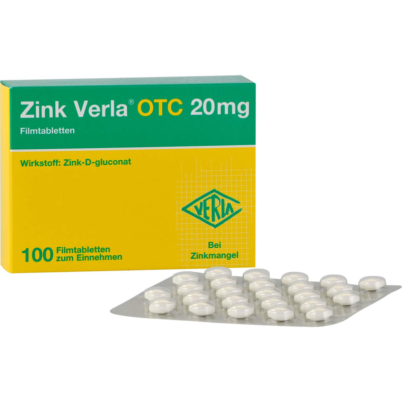 ZINC VERLA OTC 20 mg film-coated tablets 100 pcs - NewNest Australia