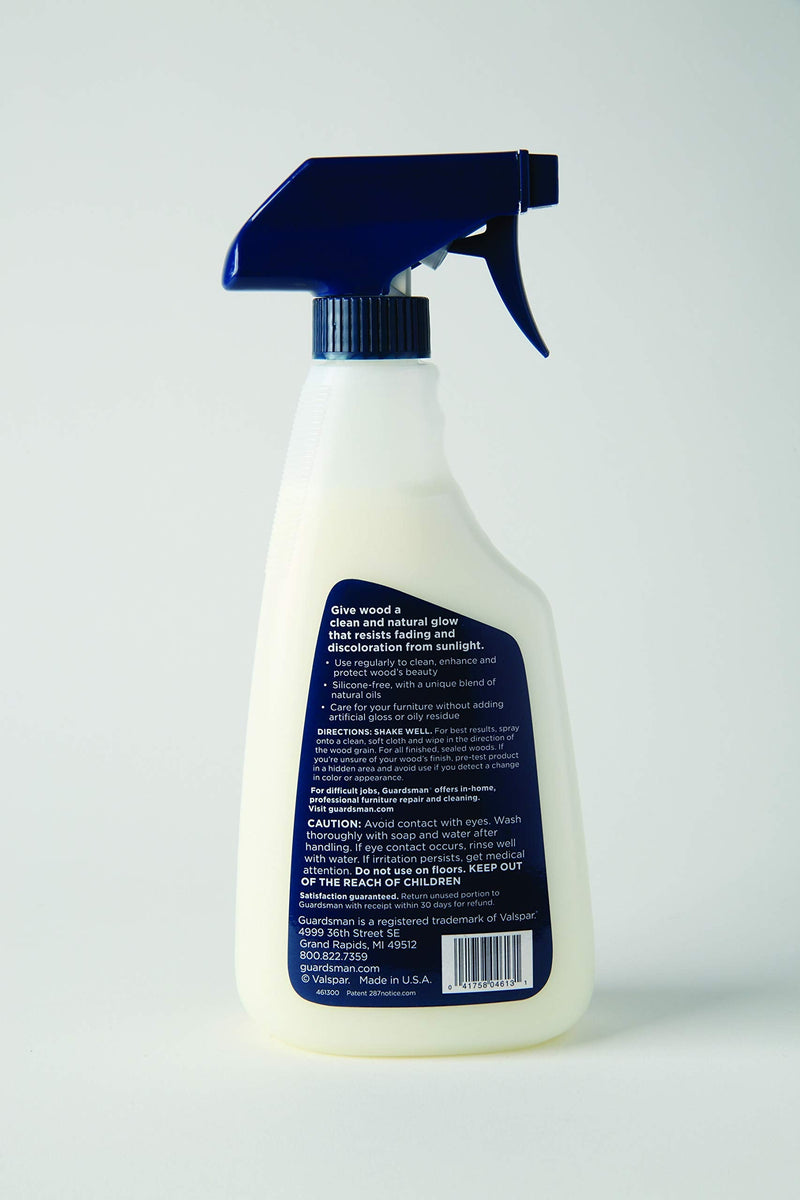 Guardsman 461300 Clean & Polish For Wood Furniture-Silicone Free, UV Protection, Lemon Fresh, 16 Oz, 1 Count - NewNest Australia