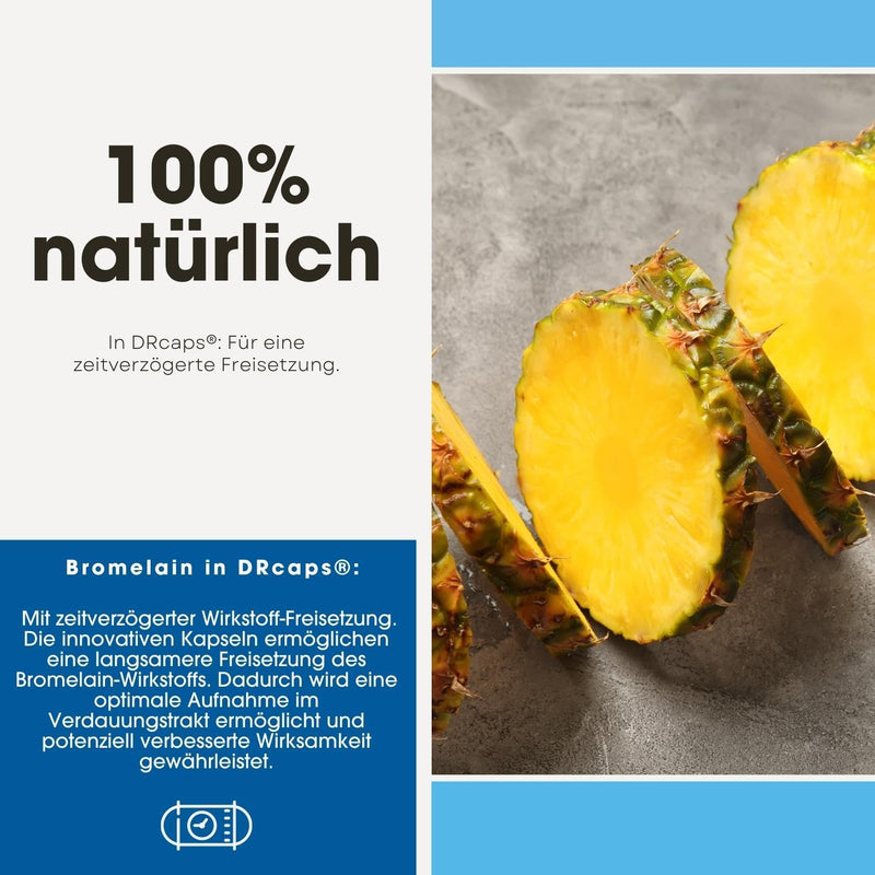 Fair & Pure® - Bromelain high dose 750mg - vegan - high dose - 1800 FIP - 90 DRcaps - NewNest Australia