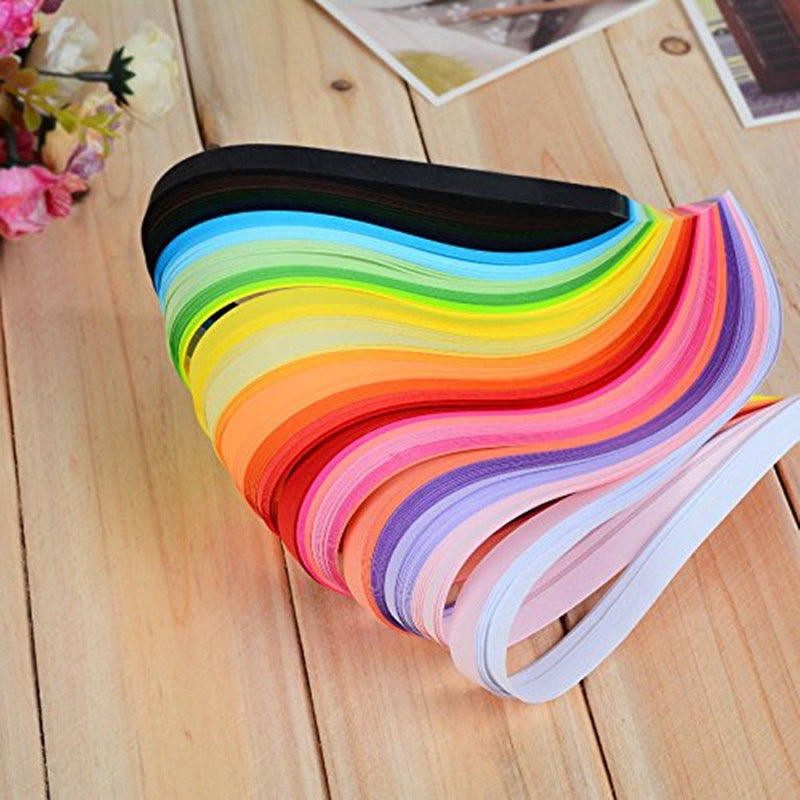 YURROAD 640 Strips 36 Colors Quilling Paper Strips Kit, Length 39cm Width 3mm 5mm 7mm 10mm(4 Sets in One Pack) - NewNest Australia
