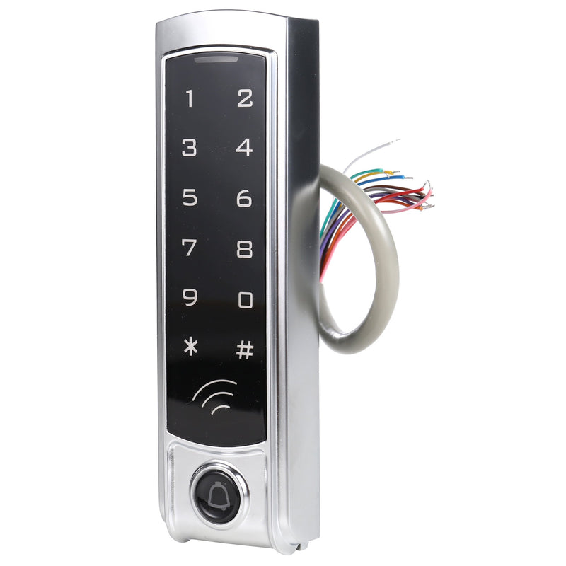 HWMATE Metal Touch RFID 125kHz Access Control Keypad Single Door Stand-Alone 2000 Users for Security System - NewNest Australia
