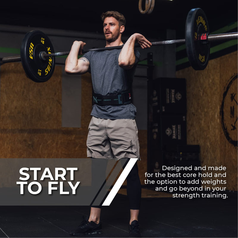 Picsil Weight Lifting Belt, Lumbar Support, Excellent For Squats, Clean, Lung, Deadlift, Thrusters, Adjustable Belt With Space For Patches, Comfortable Waist - NewNest Australia