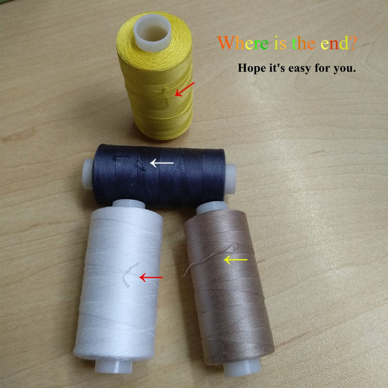 Simthread 12 Multi Colors All Purposes Cotton Quilting Thread 50s/3 Thread for Piecing Sewing etc - 550 Yards Each 12C01 12 Colors #1 - NewNest Australia