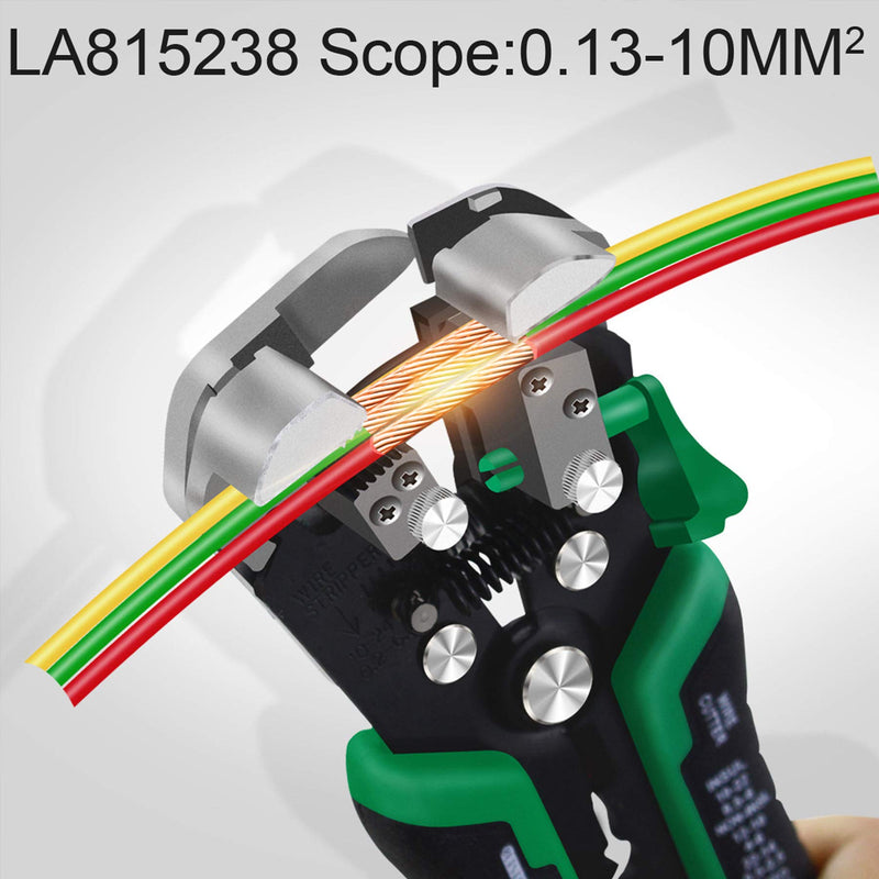 LAOA Wire Stripper electrical Automatic wire stripper tool self adjusting from 8 AWG to 26 AWG For Electrician Crimping 815238 - NewNest Australia