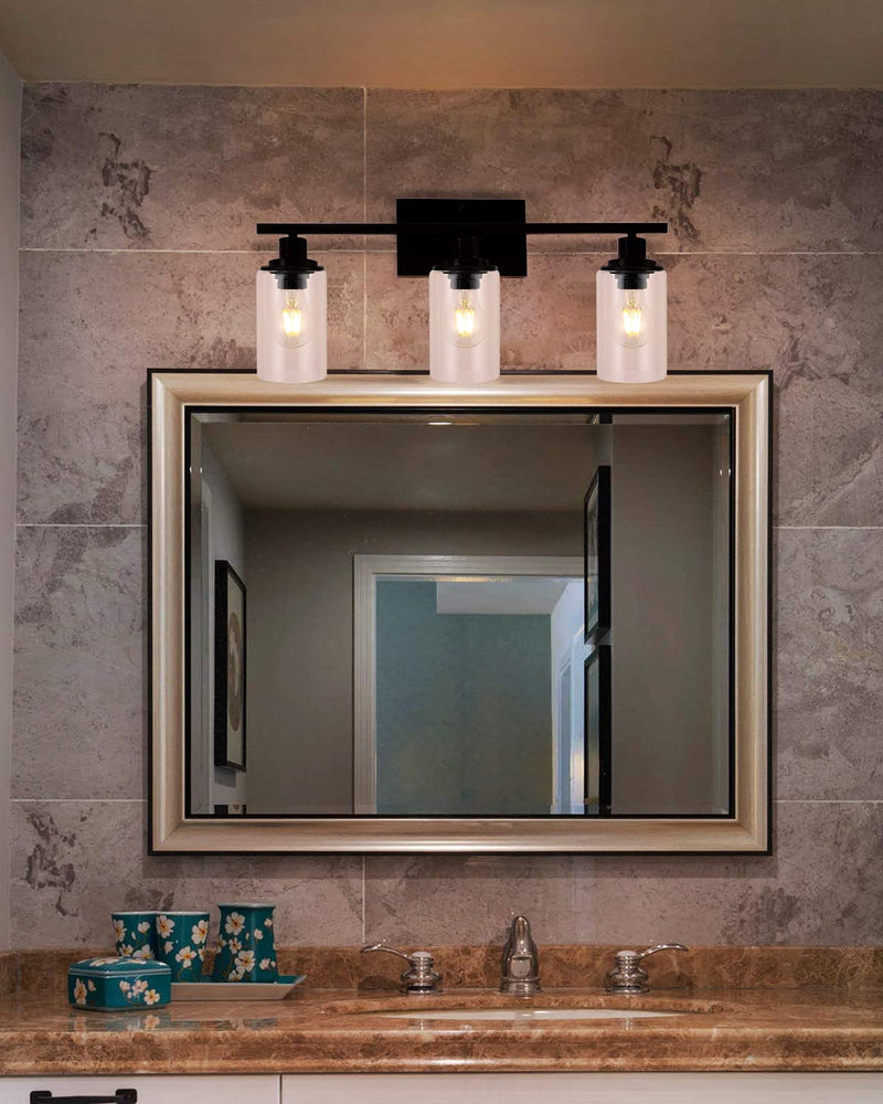 Clear Glass Shades Replacements 1-Pack 5.5in Height, 3.5in Diameter, 1.65in Fitter, Clear Cylinder Glass Lamp Shade High Transmittanc Glass Shade Cover Globes for Light Fixtures Clear Cylinder Glass Shade 1 Pack - NewNest Australia
