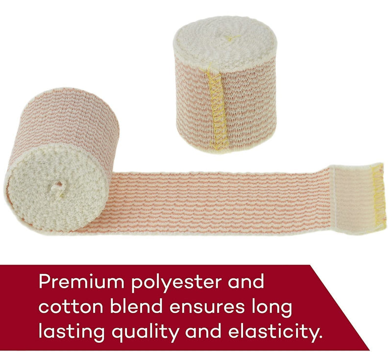 Dealmed 2" Elastic Bandage Wrap with Self-Closure – 10 Elastic Bandages, 5 Yards Stretched Compression Bandage Wrap, Wound Care Product for First Aid Kit and Medical Facilities Pack of 10 - NewNest Australia