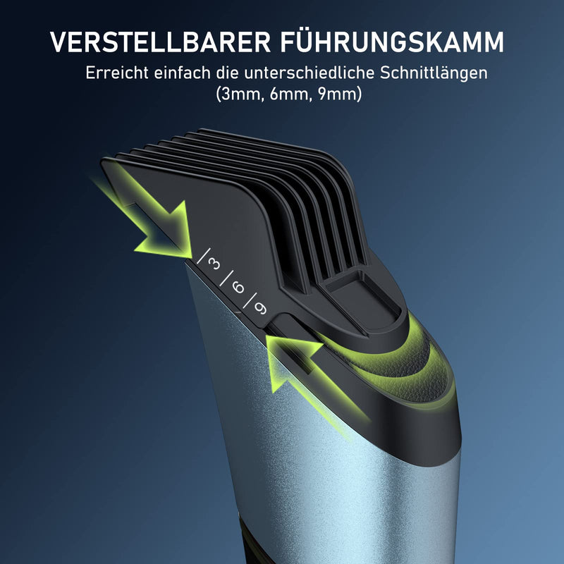 Kibiy Men'S Intimate Razor With Led Light And Mirror, Ipx7 Waterproof Body Hair Trimmer, Professional Body Groomer With Ceramic Blade And Protective Comb, Rechargeable - NewNest Australia