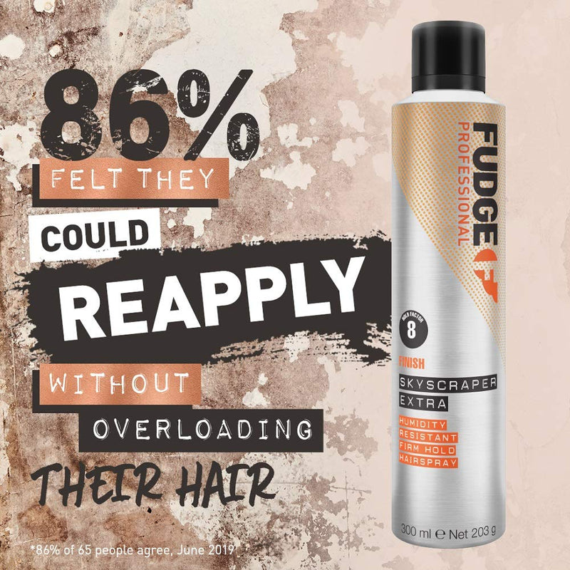 Fudge Professional Hairspray, Skyscraper Firm Hold Hair Spray, For Women, All Day Hold, Weather Proof, Controls Frizz and Flyaways, Easily Brushes Out, 300 ml - NewNest Australia