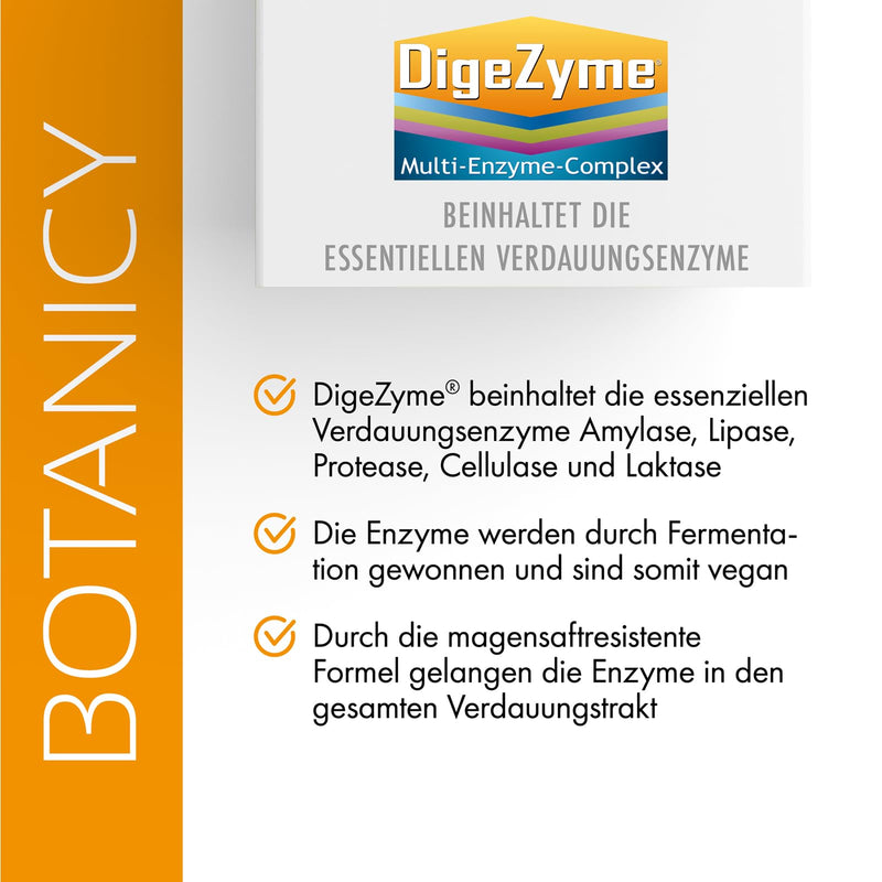 Multi Enzyme Digestive Enzymes For A Better Digestive Forte With Digezyme ‚ Unique Combination And A Strong Immune System ‚ 60 Vegan Capsules (Month Pack) - NewNest Australia