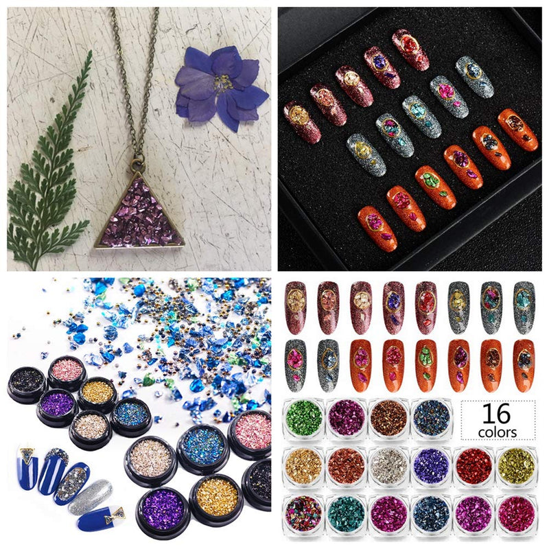 Crushed Glass Irregular Metallic Mini Chips Sprinkles Chunky Glitter Gold 100g 0.5-2.5mm for Nail Arts Craft DIY Vase Filler Epoxy Resin Mold Jewelry Making Decoration (Gold, 0.5-2.5mm) - NewNest Australia