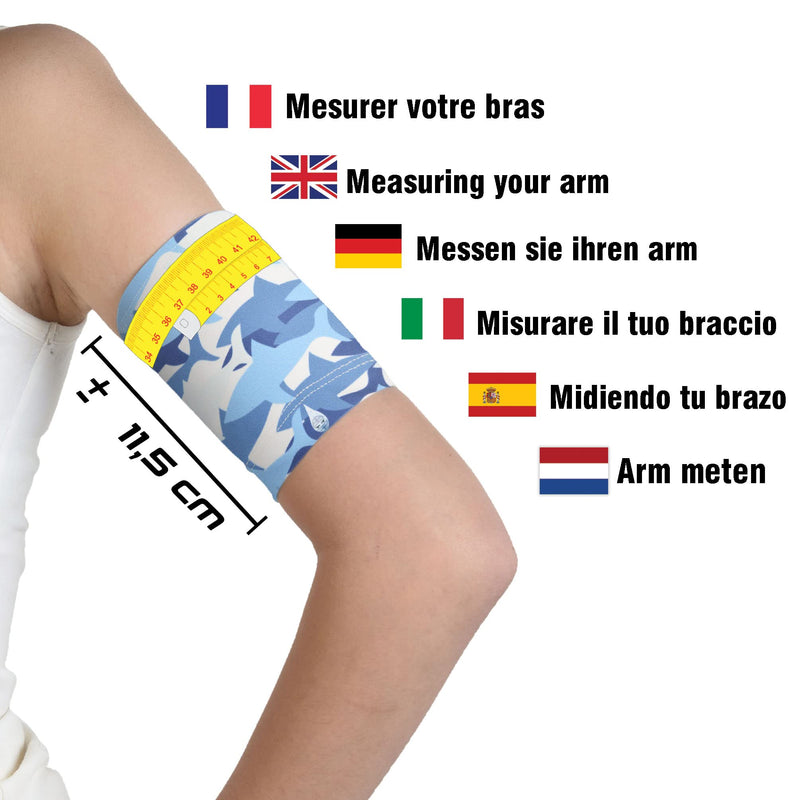Slide Band Children, Glucose Sensor Protection Bracelet Freestyle Libre, Medtronic, Dexcom Or Omnipod - Comfortable Reusable Diabetic Band (Junior.S (18-20 Cm)) - NewNest Australia