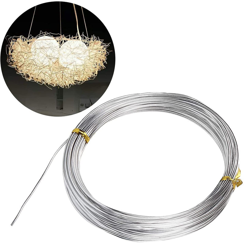 14 Gauge Aluminum Wire Silver Aluminum Wire 2mm Metal Craft Armature Wire 14 Gauge Bendable Metal Wire for Making Beading Jewelry Craft Dolls Skeleton DIY Crafts (4 Rolls, Total 131.2Ft) 14 Gauge Wire D2.0mm - NewNest Australia