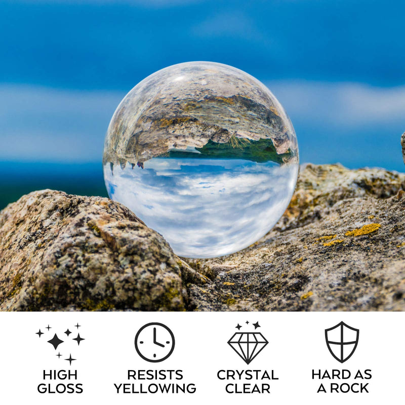Nicpro 8 Ounce Crystal Clear Epoxy Resin Kit, Food Safe DIY Starter Art Resin for Craft, Canvas Painting, Molds Pigment Jewelry Making, Resin Coating and Casting - NewNest Australia