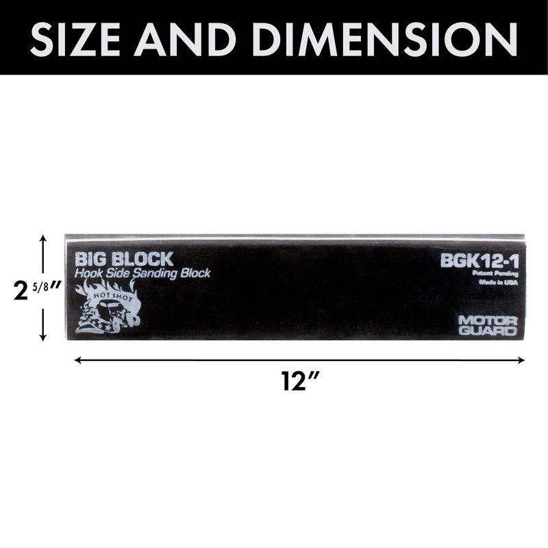 Motor Guard BGK12-1 12-Inch Big-Block Hook Face Sanding Block - NewNest Australia