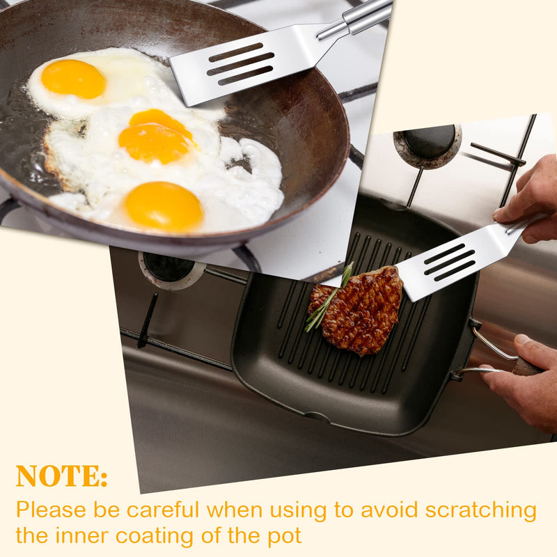 3 Pieces Thin Spatula Narrow Brownie Serving Spatula Mini Silicone Crepe Spatula Kitchen Cooking Nonstick Stainless Steel Mini Slotted Turner Pan Flipper for Brownies Fish Pancake Cookie Egg - NewNest Australia