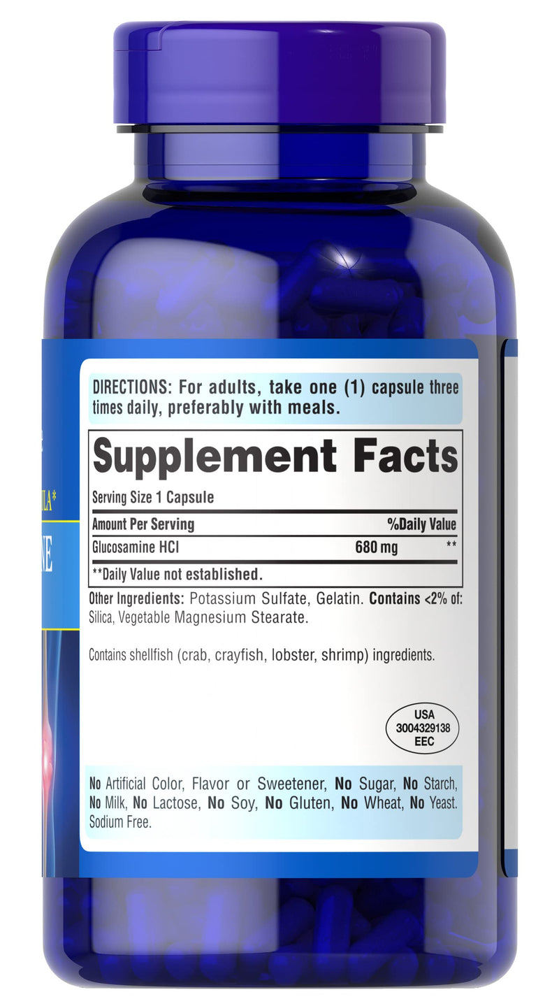 Glucosamine HCI 680 Mg, Ideal Supplement for Joint and Cartilage Health, 240 Count by Puritan's Pride - NewNest Australia