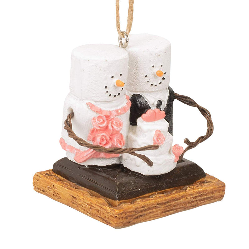 NewNest Australia - Midwest-CBK S'mores Bride and Groom with Wedding Cake Ornament 