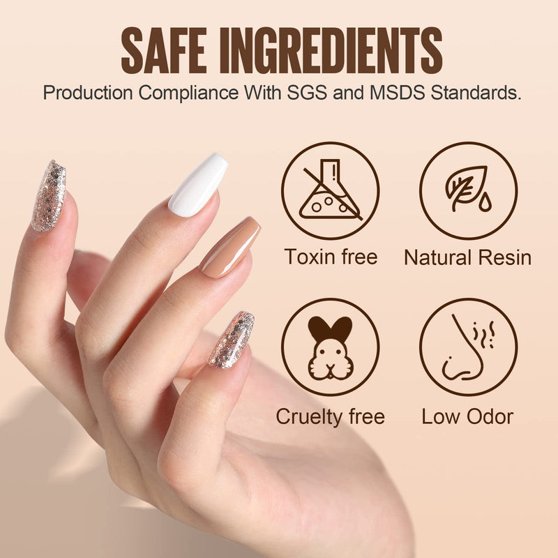 Tomicca Base Coat Top Coat Uv Nail Polish Set, 2 * 15Ml Shellac Base Coat And No Wipe Top Coat, Soak-Off Uv/Led Nail Polish Gel Gift For Nail Studio Diy Home‚¶ 2 * 15Ml - NewNest Australia