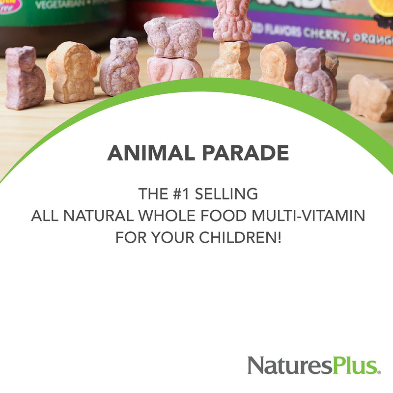 NaturesPlus Animal Parade Source of Life KidZinc Lozenges - Tangerine Flavor - 90 Animal Shaped Tablets - Chelated Zinc Immune Support Supplement - Vegetarian, Gluten-Free - 90 Servings 90 Count (Pack of 1) - NewNest Australia