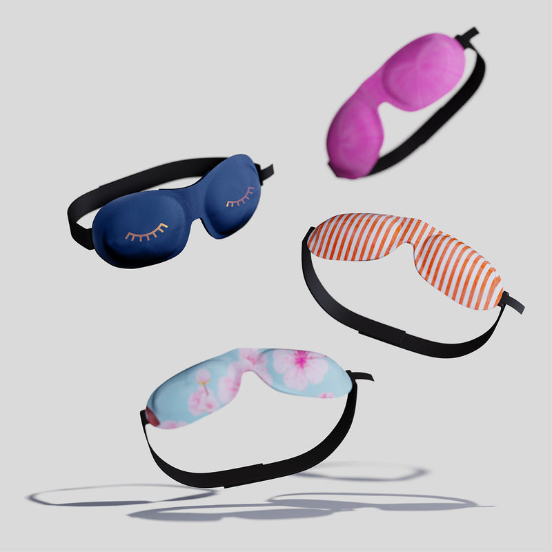 SMUG 100% Blackout Sleep & Eye Mask | Eyelash Extension Friendly | Eye Masks for Sleeping | Sleep Masks for Women & Men | Straps for Dream Comfort & Adjustability | Blue Wink - NewNest Australia