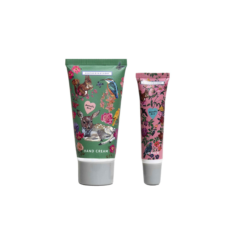 Nathalie Lete Forest Folk Hand & Lip Tin Gift Set, 50ml Hand Cream & 10ml Lip Balm Hand and Lip Tin - NewNest Australia