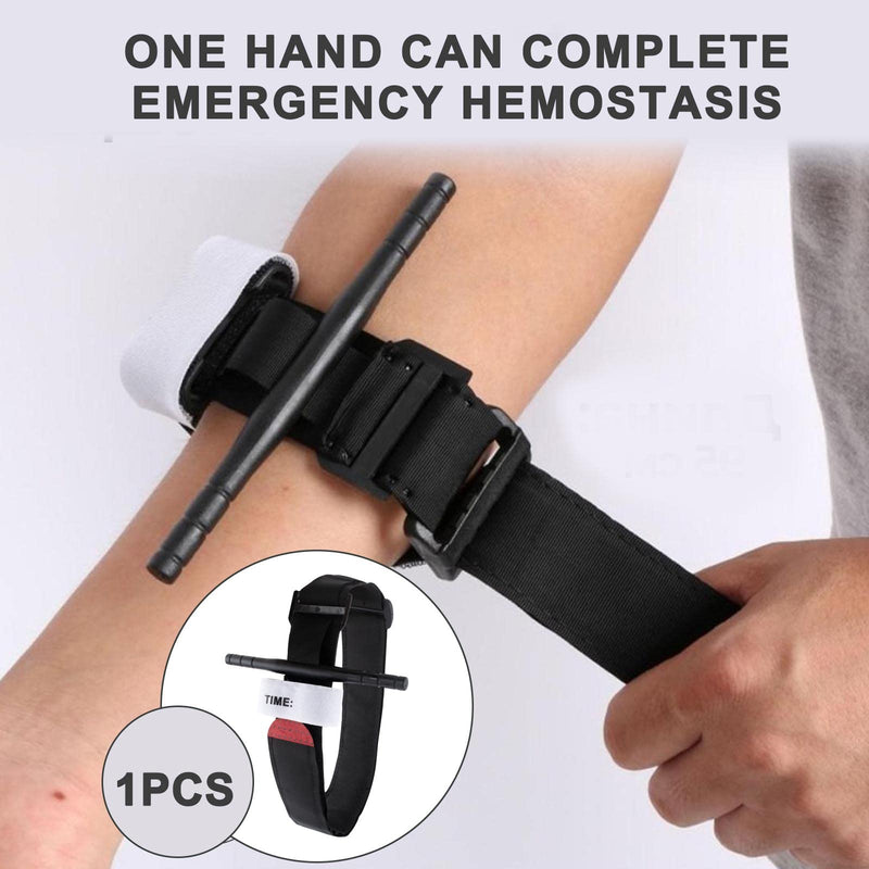 AYNKH Tactical Tourniquet, Portable Hemostatic Bandage, Emergency Medical One-Handed Operated First Aid Equipment for Camping Hiking Mountaineering Outdoor Sports - NewNest Australia