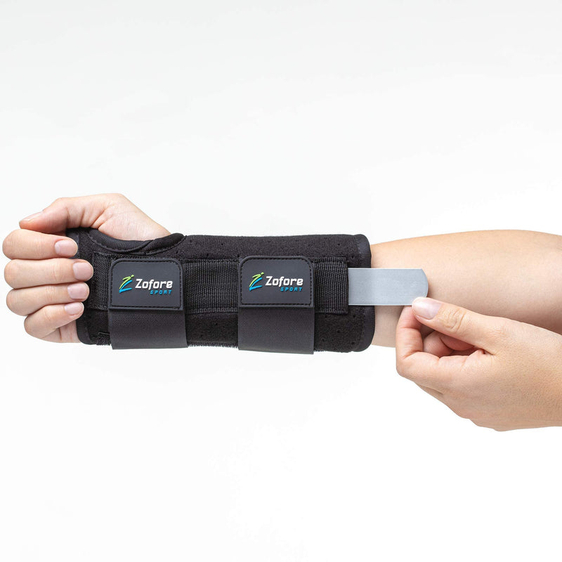Carpal Tunnel Wrist Brace Support and Metal Splint Stabilizer [Single] - Helps Relieve Tendinitis Arthritis Carpal Tunnel Pain - Reduces Recovery Time for Men Women - Left (S/M) Small/Medium (Pack of 1) Left Hand - NewNest Australia