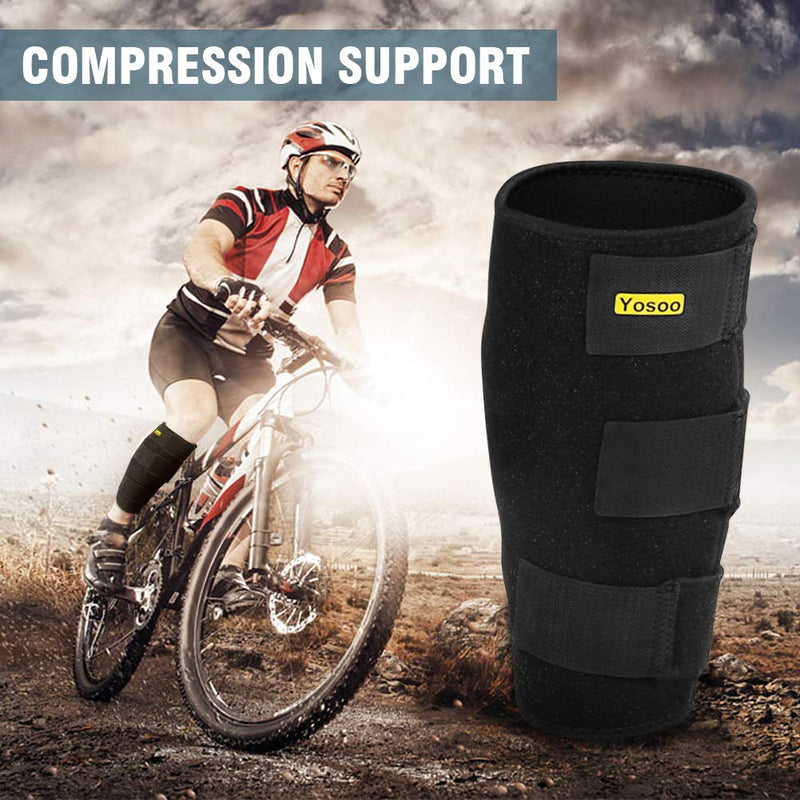 Calf Support Brace Adjustable Shin Splint Breathable Compression Calf Bandage Sleeve for Relieving Tight Calves, Muscle Discomfort, Torn Calves, Swelling, Sprains Recovery, Men and Women - NewNest Australia