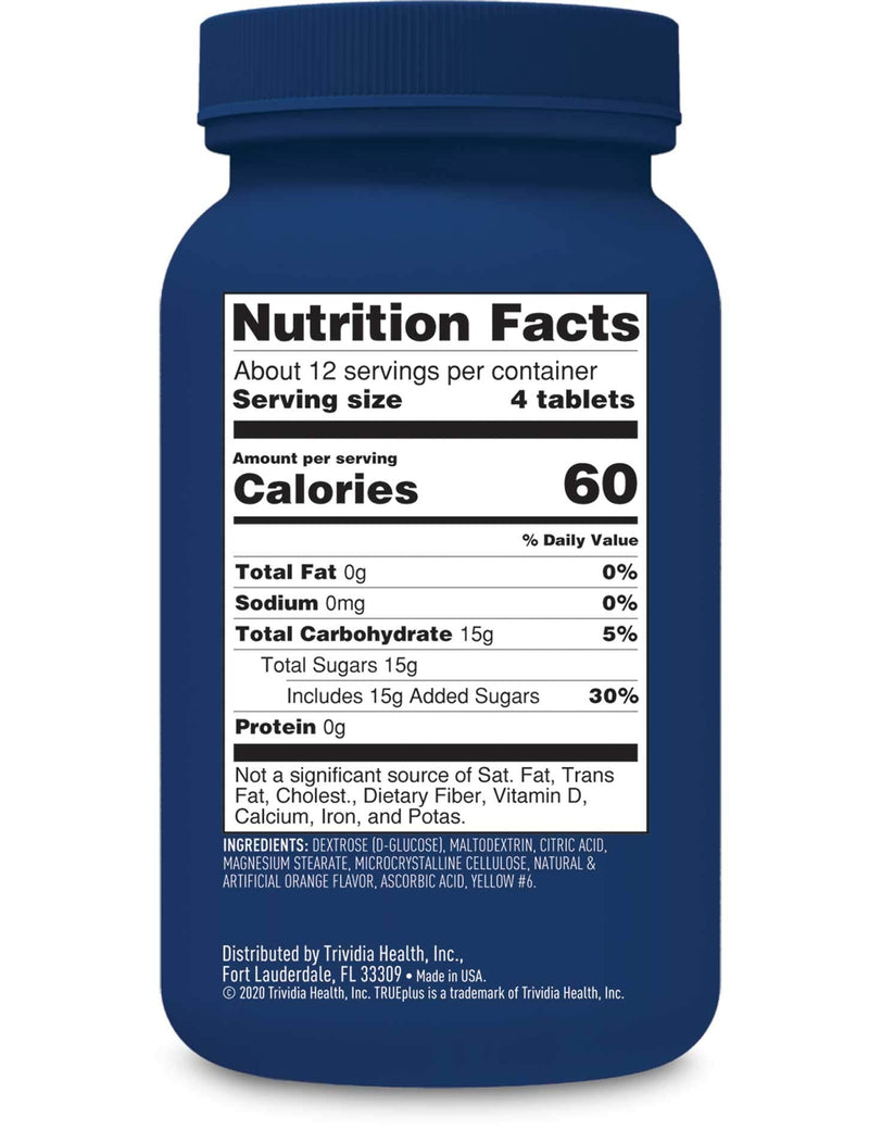 TRUEplus® Glucose Tablets, Orange - 50ct 50 Count (Pack of 1) - NewNest Australia