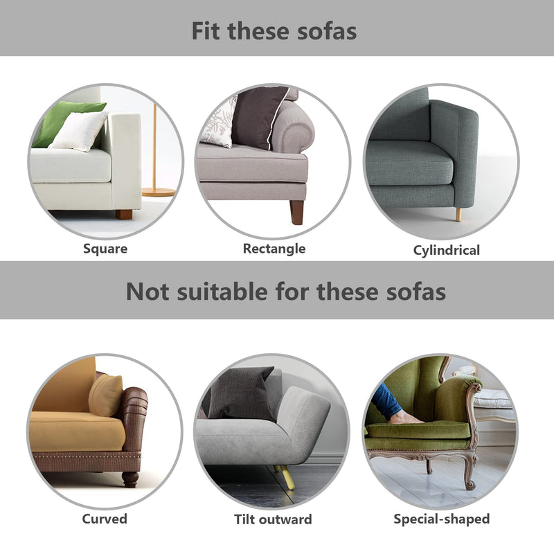 32.8 Feet Under Sofa Toy Blocker,Adjustable Gap Bumper,Sectional Connectors for Sliding Sofas,Bumper Guard for Avoid Things Sliding under Couch & Furniture( Include 19.6" Adhesive Mounting Strap) - NewNest Australia
