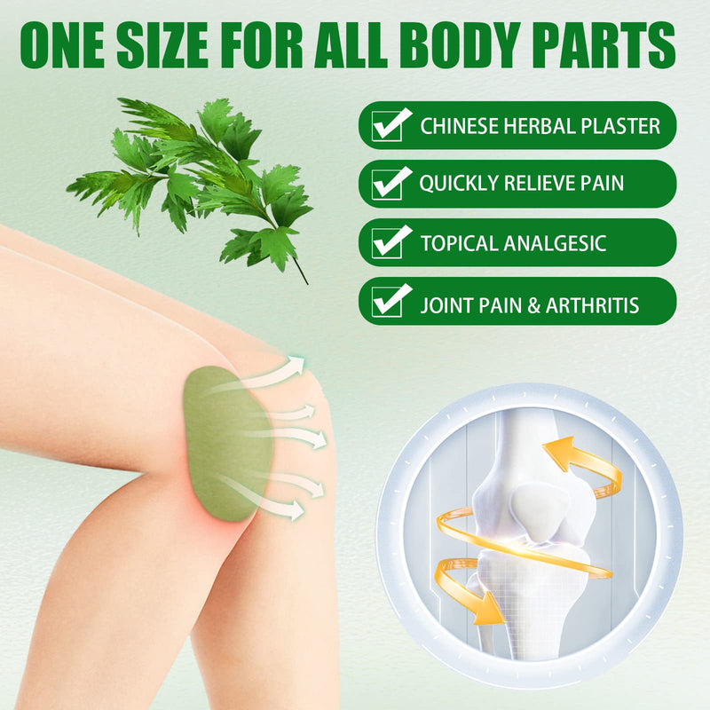 Pain Relief Heat Plaster Patch, Wormwood Knee Plaster Moxibustion Pain Relief Plaster Portable Moxibustion Patch Pain Relief Patch For Knee Back Neck Muscle Soreness (A) A - NewNest Australia