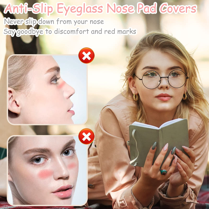 20 Pairs Of Glasses Nose Pads, Slip-On Glasses Nose Pads Replacement Silicone Nose Pads For Glasses, Glasses Nose Pads Non-Slip Protective Covers For Screw Glasses Sunglasses (White) - NewNest Australia