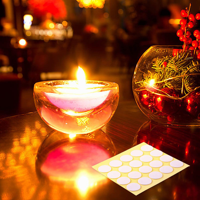 1080pcs Candle Wick Stickers, Heat Resistance Double-Sided Stickers for Candle Making, Adhere Steady in Hot Wax Stickers for Candle Making 1080 - NewNest Australia